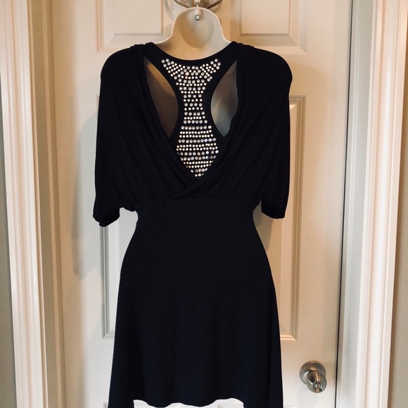 Black top w/ Rhinestone studs size M - Picture 4 of 8